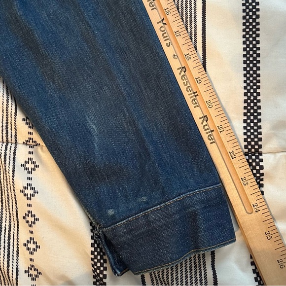 Vintage 70s Wrangler No Fault Denim Jean Jacket Blue Sz 42 Made USA 74126NV - Picture 12 of 12